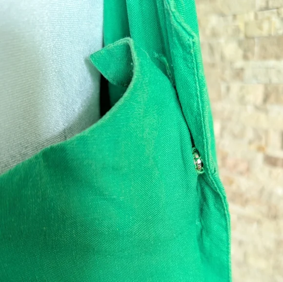 Mara Hoffman Heidi Organic Linen Midi Dress Green Sustainable Eco Designer Med - Picture 5 of 14